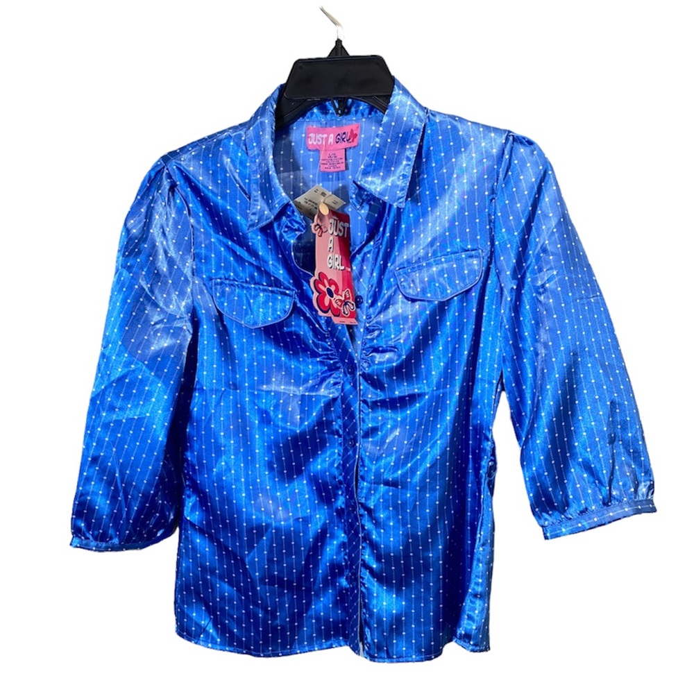 NWT Just A Girl Blue Top Size 14/16